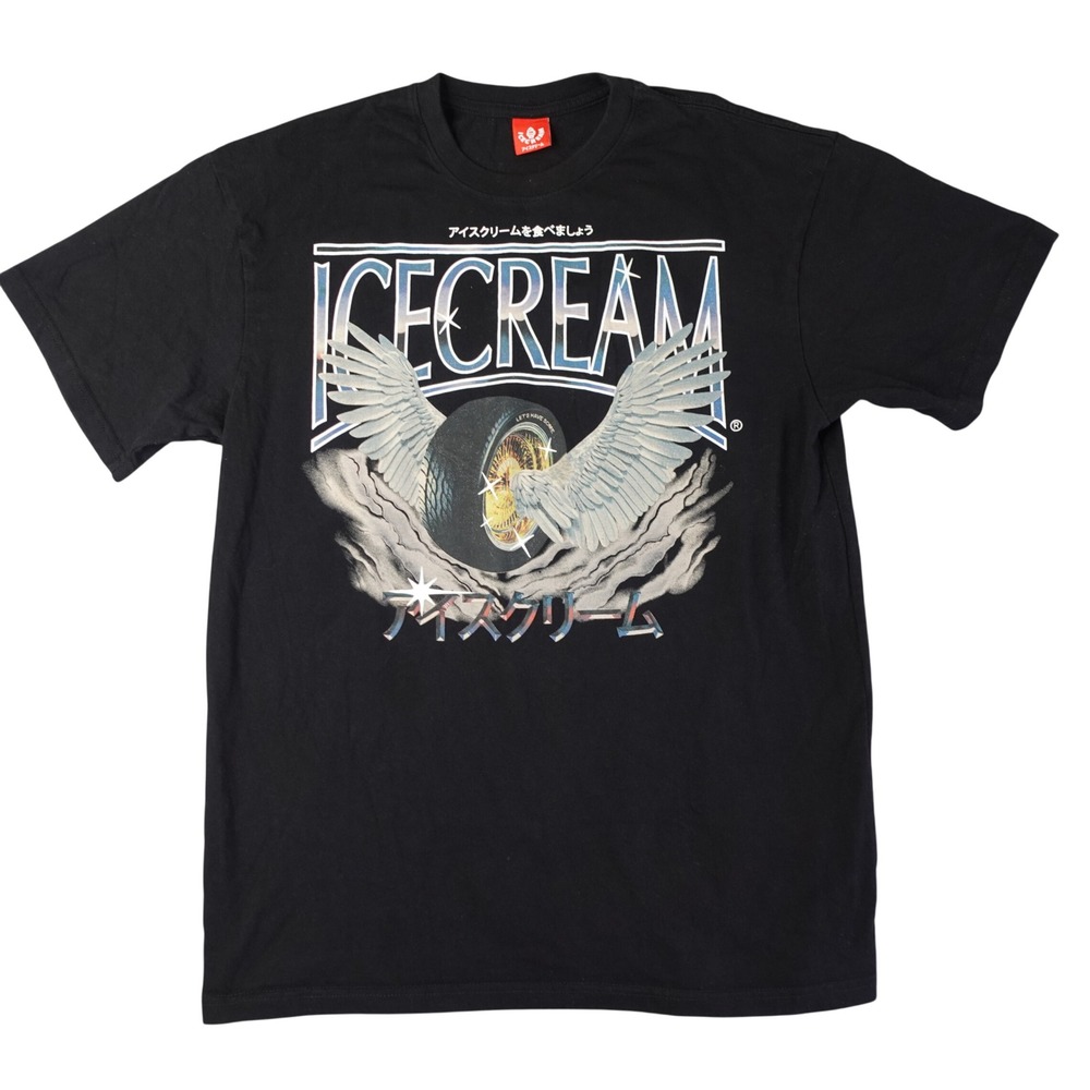 Icecream T-Shirt Med Graphic Tee‎ Angel Wing Tire Pharrell Billionaire Boys Club